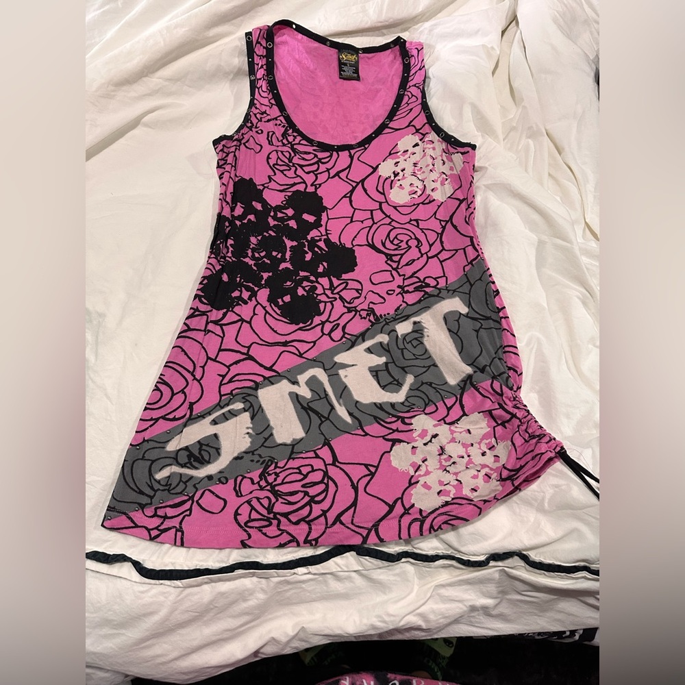 Vintage SMET by Christian audigier Ed hardy long tank